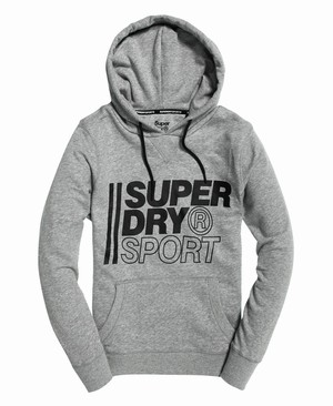 Superdry Core Sport Overhead Női Kapucnis Pulóver Szürke | YBLCE8194